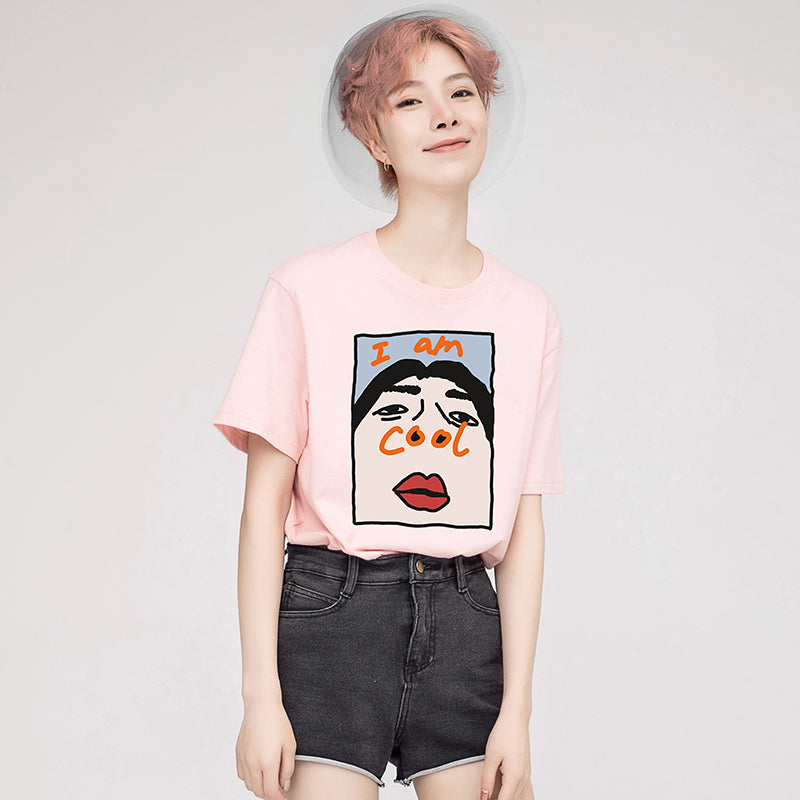 Chic Plus Cartoon Spring Tops
