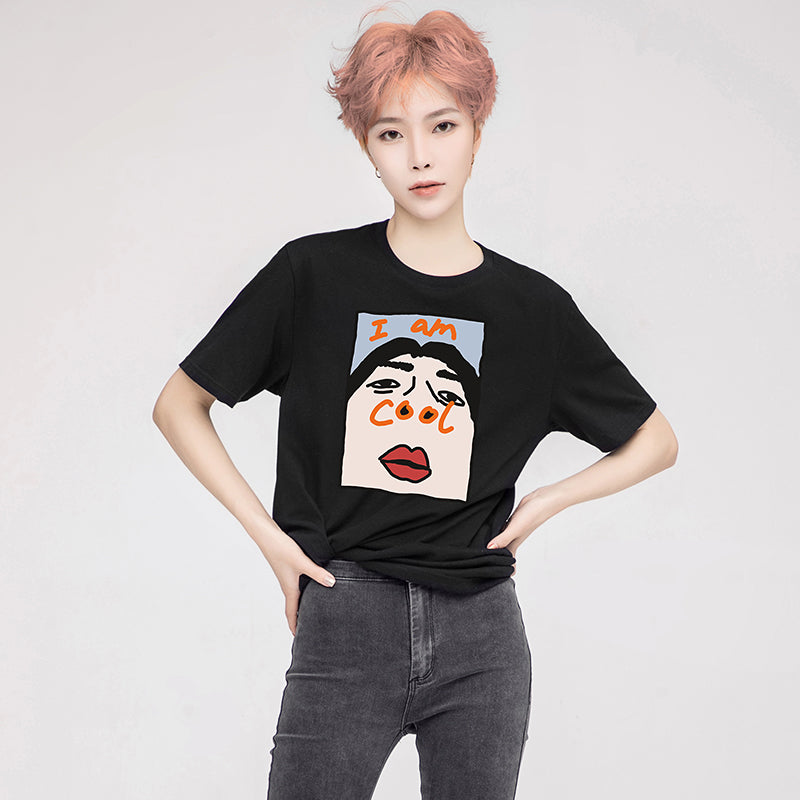 Chic Plus Cartoon Spring Tops