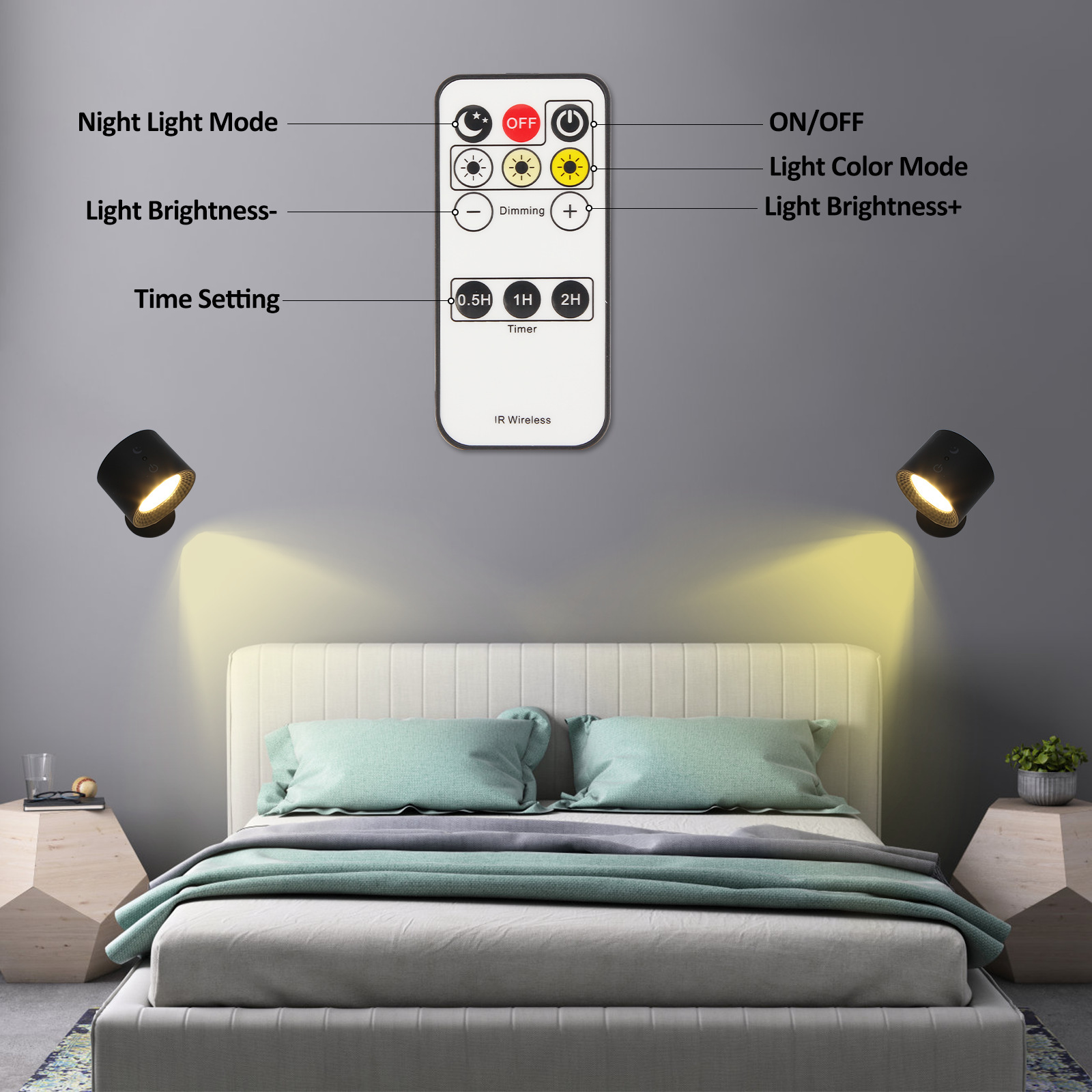 DualGlow Magnetic Night Light: Sleek, Eye-Friendly Illumination