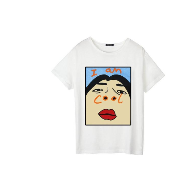 Chic Plus Cartoon Spring Tops