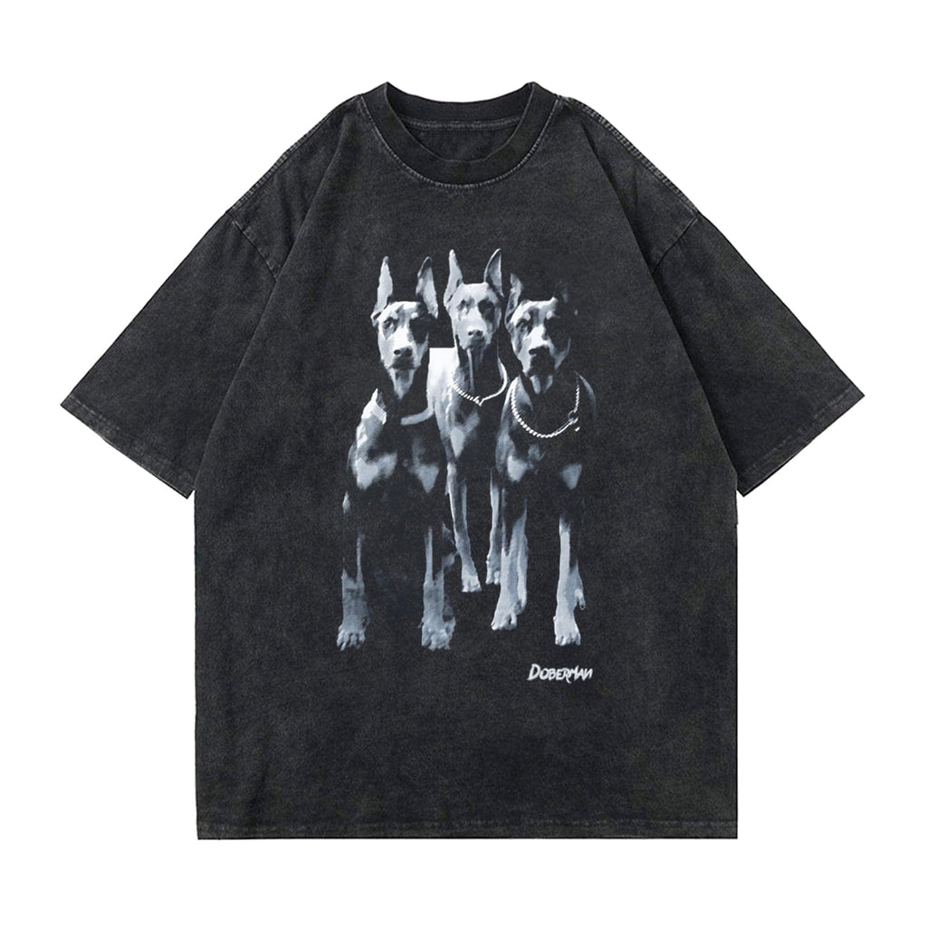 Chill Doberman Graphic Cotton Tee